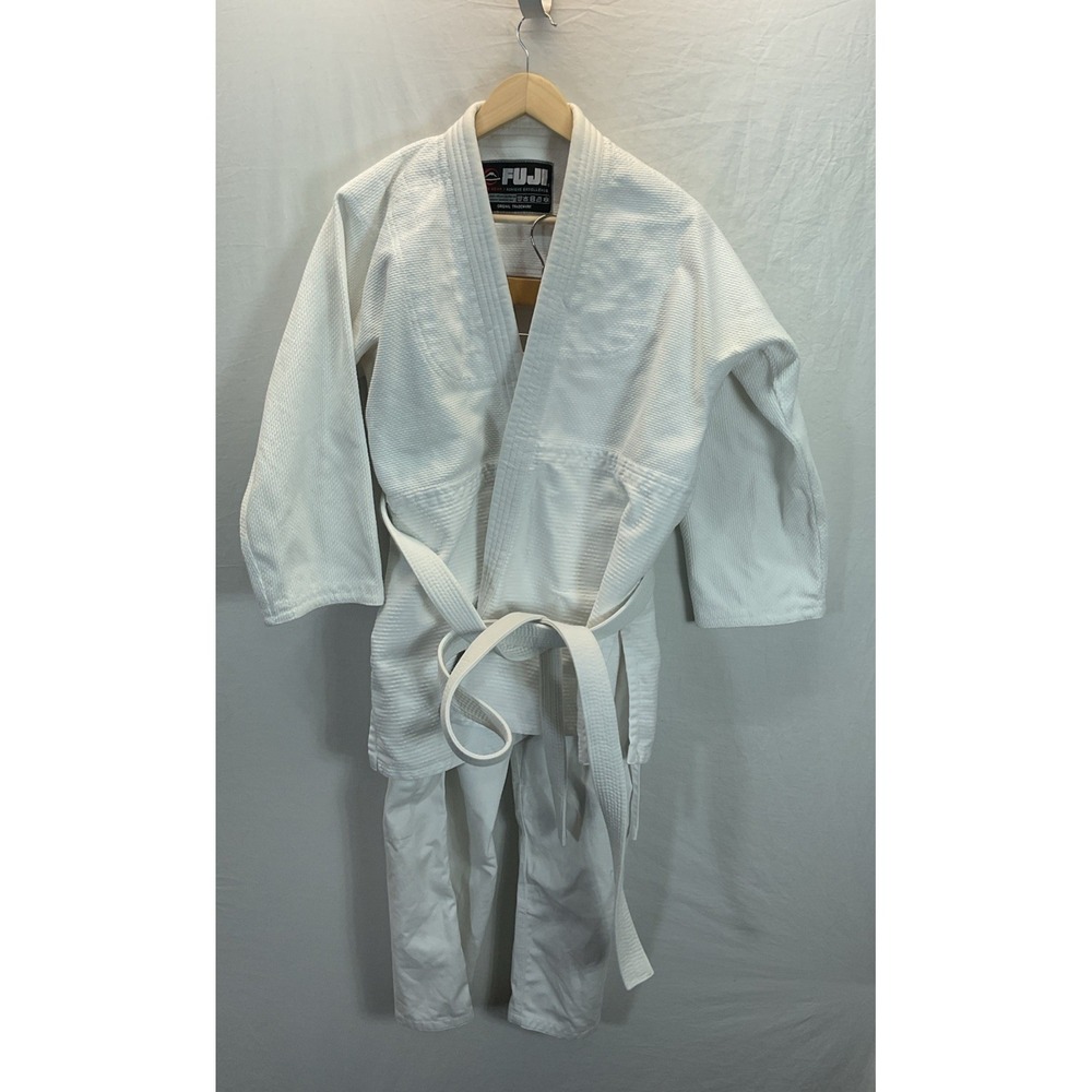 Fuji Gi & Gear BJJ‎ Jiu Jitsu Kimono Jacket Pants Belt Men A3 White Martial Arts